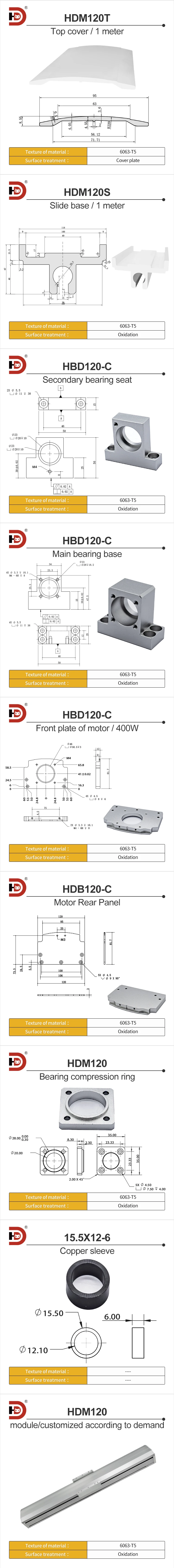 120mm Wide Linear Module Aluminum Profile Fully Enclosed Screw Slide Guide Rail Synchronous Belt Rack Automation Module supplier
