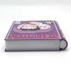 Tin Tin 2 Tin Cans Box Custom Printing Christmas Book Shaped Tin Can Candy Chocolate Metal Gift Packaging Tin Box