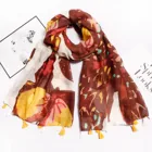 2021 Hot Sale Autumn Ladies Scarves Butterflies Printing Oversized Scarf/blanket Wrap