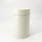 Tin And Round Tea Tin Box With Inner Lid Black And White Color