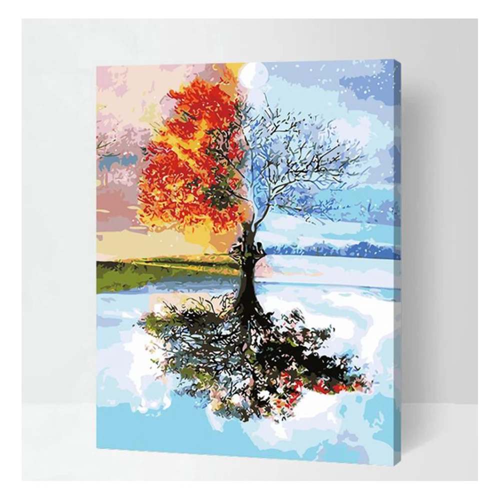 Button Tree: a beautiful canvas project full of vibrant colors