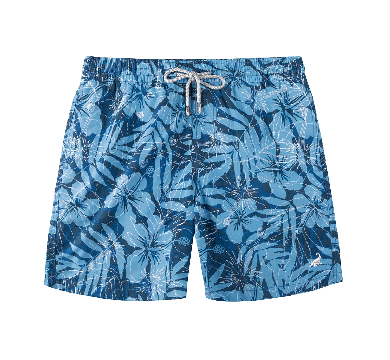 Custom Abstract Floral Tulips Loose Mens Swimming Trunks Short, Custom Abstract Floral Tulips Loose Mens Swimming Trunks Short,