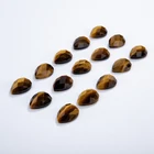 Pear Cheap Price Sale Pear-shaped Multiple Natural Facet Tiger Eye Stone Pear Cabochon With High Quality