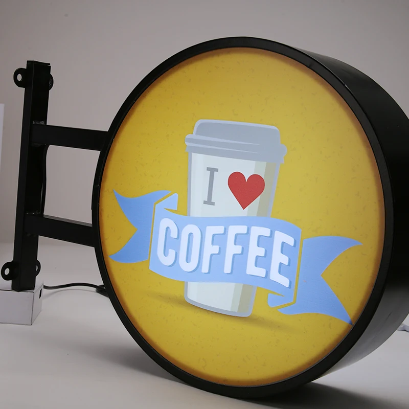 product comercial lighting business sign plate night lights waterproof led light box luminous coffee shop company signboard 220v-9