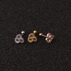 Fashion Earrings Brass Fashion Noble Diamond Earrings Jewelry Brass Electroplating Jewelry Wholesale