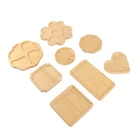 Saucer Bamboo Plate Candy Fruit Dishes Dessert Dinner Bread Plate Food Storage Saucer Tea Tray