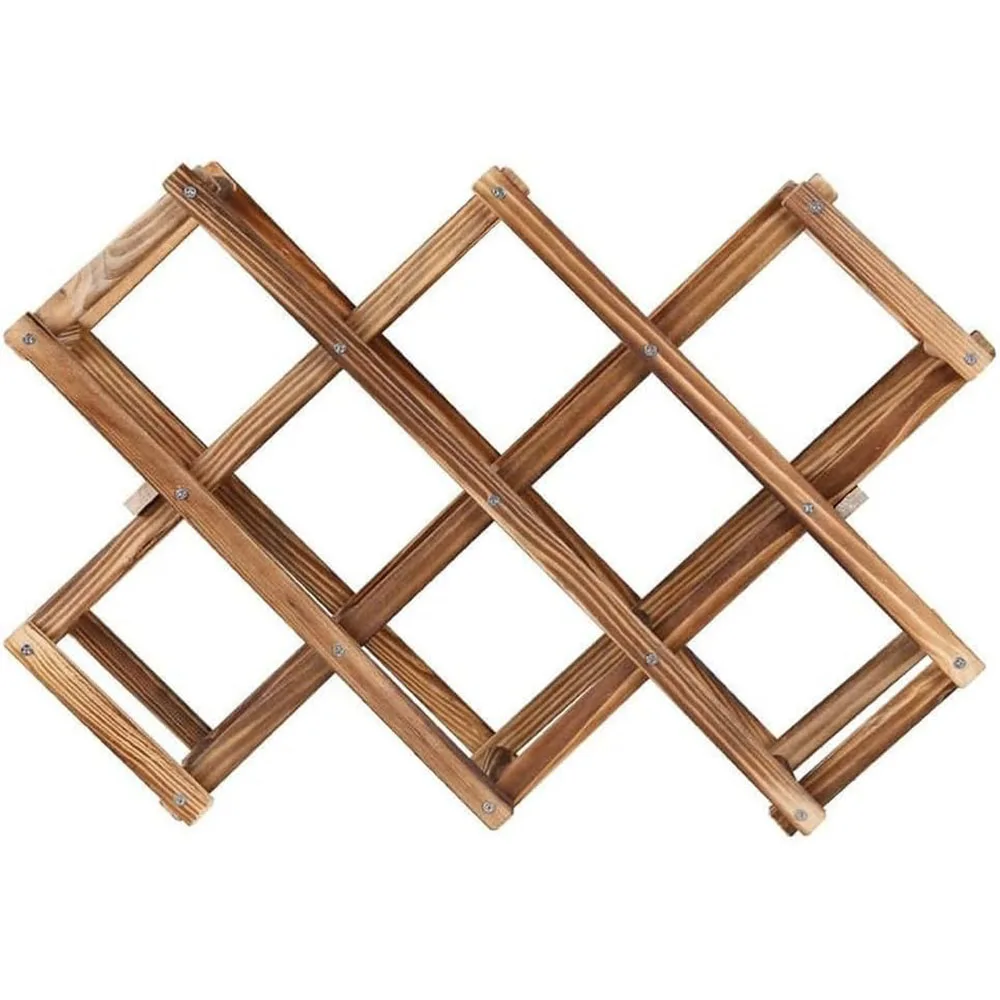 Modern Freestanding Wine Rack Organizer Countertop Cabinets Iron Rack Foldable Scratch-Resistant Protector for Home Furniture supplier