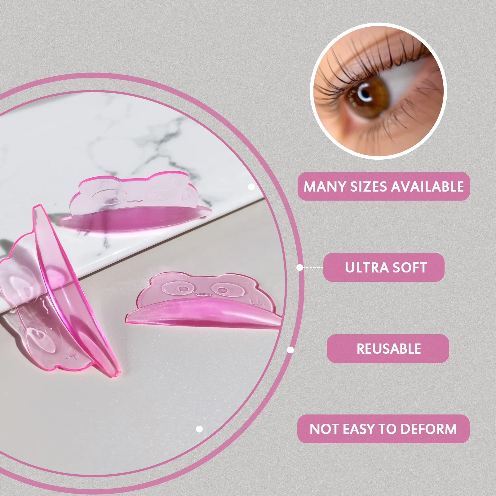 Lash Lift Silikon Shield No Glue Silicon Lash Lift Shields Flexible