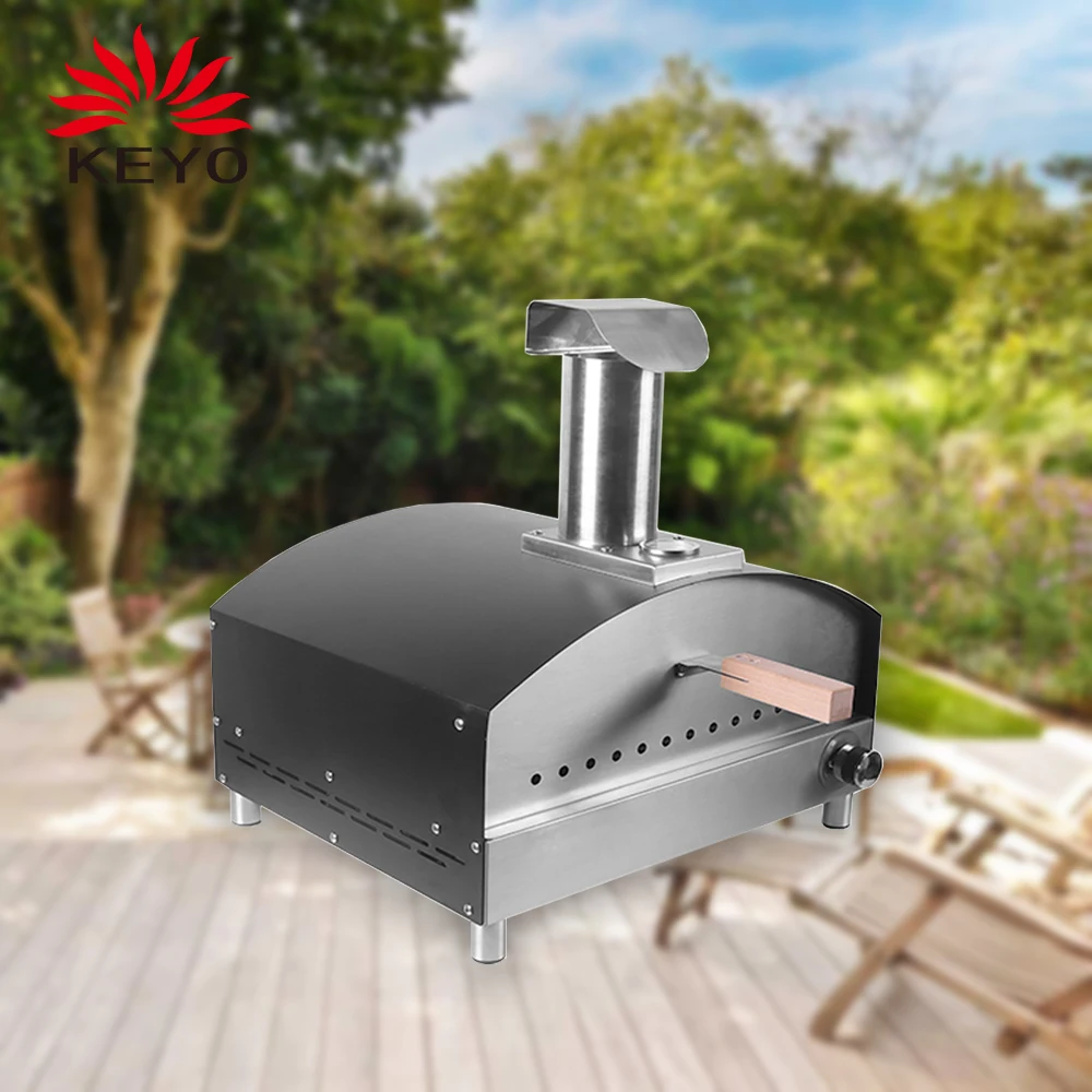 Keyo 13,000 Btus Indoor Outdoor Portable Gas Pizza Oven With 13 Inch 