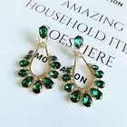 Gemstone Earring High Quality Factory Direct New Design Women Accessories Gemstone Crystal Drop Earring