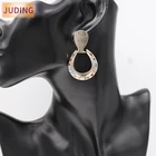 Hoop Earrings JuD Fashion Big Hoop Earrings New Three-color Copper Earrings