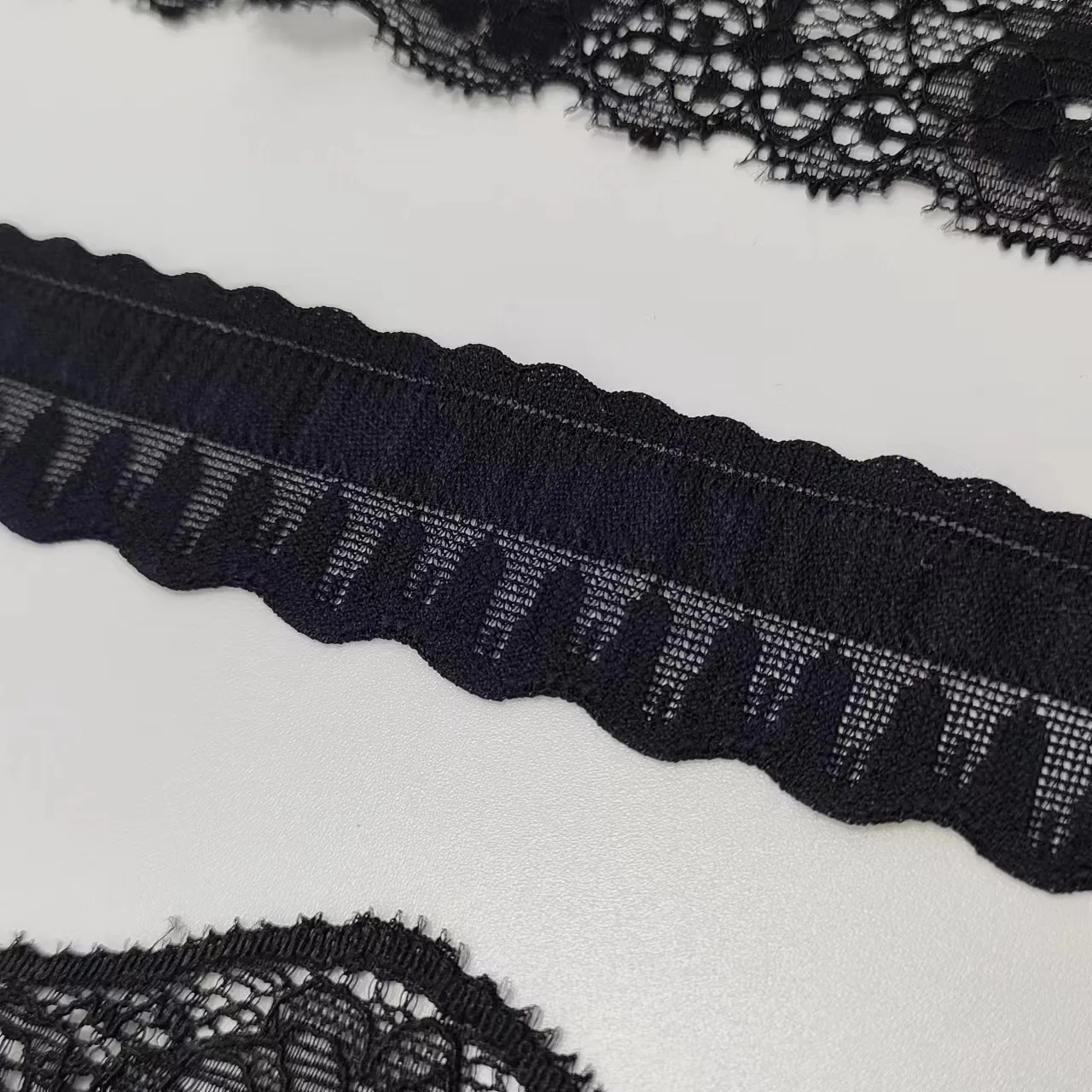 Elastic Lace Beautiful Sexy Stretch Lace Material For Lingerie Black