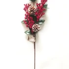 Decoration New Artificial Christmas Artificial Fruit Ball Flower With Berries Christmas Decoration Supplier