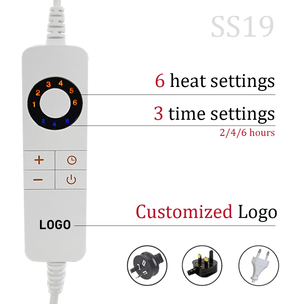Washable Electric Blanket, 220v, 150x80cm - detail 20