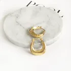 Earrings Hoop Earring 2021 Summer Vintage Earrings Jewelry Women 18K Gold Hoop Earring Gold Chunky Earring