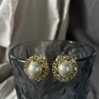 Earrings Womens Minimalist Freshwater Pearl Korean Japanese Fashion Earrings Trend 2021
