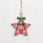 Star HYKING Hot Sale Joy Star Wood Caving Wall Art Christmas Decoration Supplies