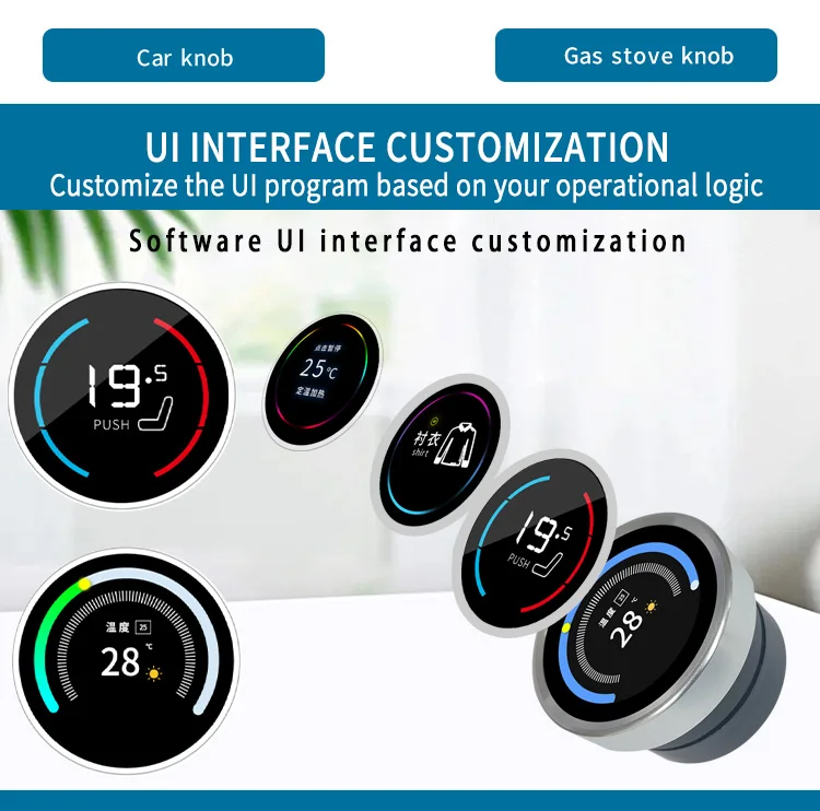 Hmi 1 6 Inch Circular Knob Display Rotary Lcd Circle Round Oled Smart