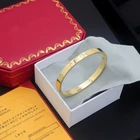 Designer Bracelets Luxury International Brand LOVE Bangle Designer Famous Brand Jewelry Screw Bracelets