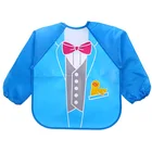 Long Sleeves Bib Amazon Hot Sale EVA Waterproof Long Sleeves Baby Toddler Soft Apron Bib