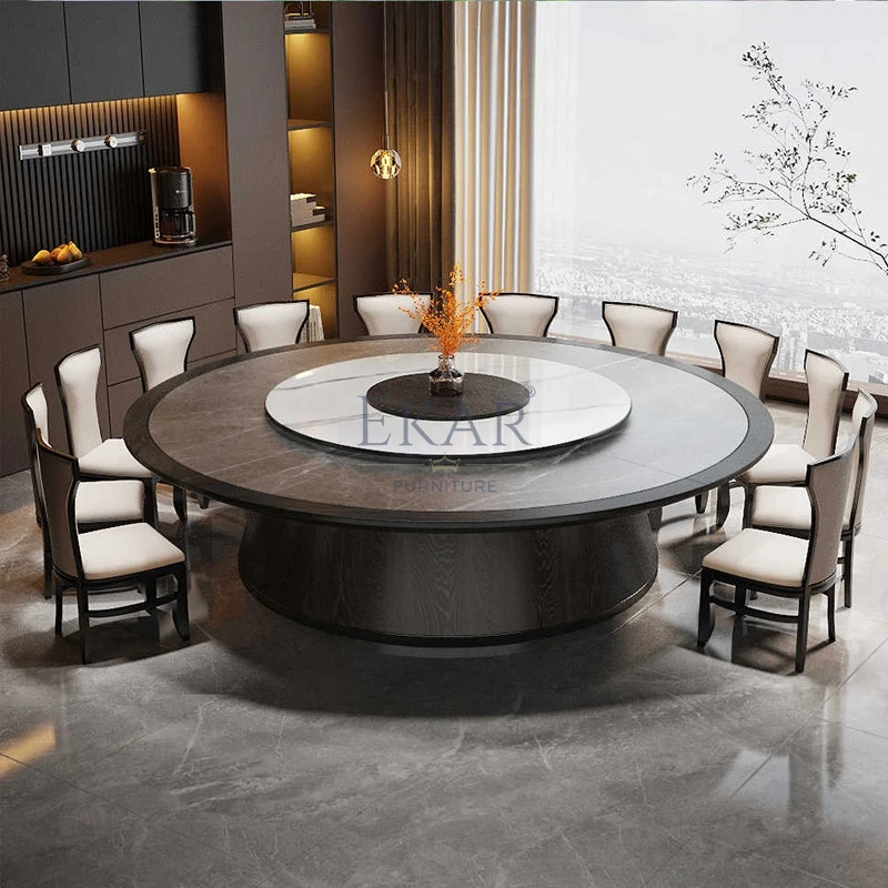 product horizon executive dining table commercial grade electric induction dining table for luxury villas and hotels-5