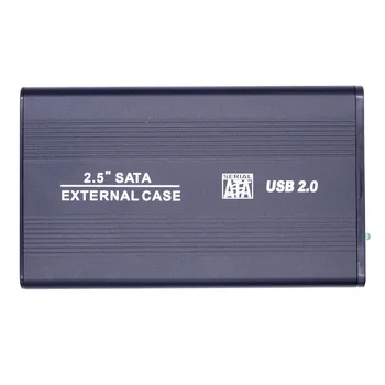 Aluminum 2.5" SATA to USB Cable External Hard Drive Caddy HDD External Enclosure Case