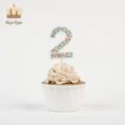 Number Birthday Number Birthday Candles With Name Decorative Fancy White Number Birthday Candle With Star Print