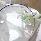 Cover Plastic China Factory Wholesale Table Cover Clear Soft Pvc Thick Clear Plastic Table Cloth Material PVC
