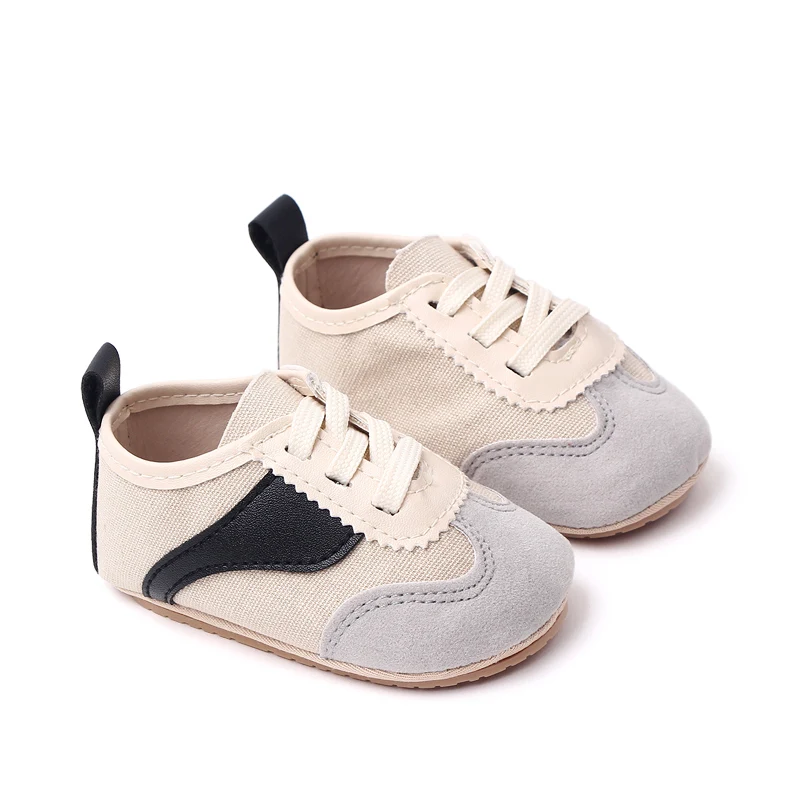 Soft Sole Breathable Wear Comfortable Round Head Baby Color Matching Casual Toddler Shoes details