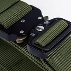 With Custom Outdoor Nylon Military Combat Utility Belt Police Duty Tactical Belt With Quick Release Buckle