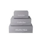 Gift High End Silver Grey Shirt Apparel Gift Packing Paper Boxes Magnetic Hamper Box With Magnetic Flap