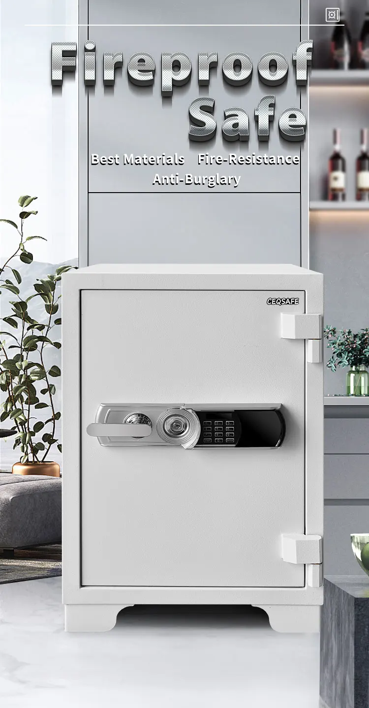 CEQSAFE Factory Direct Sales Biometric Jewelry Deposit Safes Box Heavy Home Metal Money Fireproof Safe Box supplier