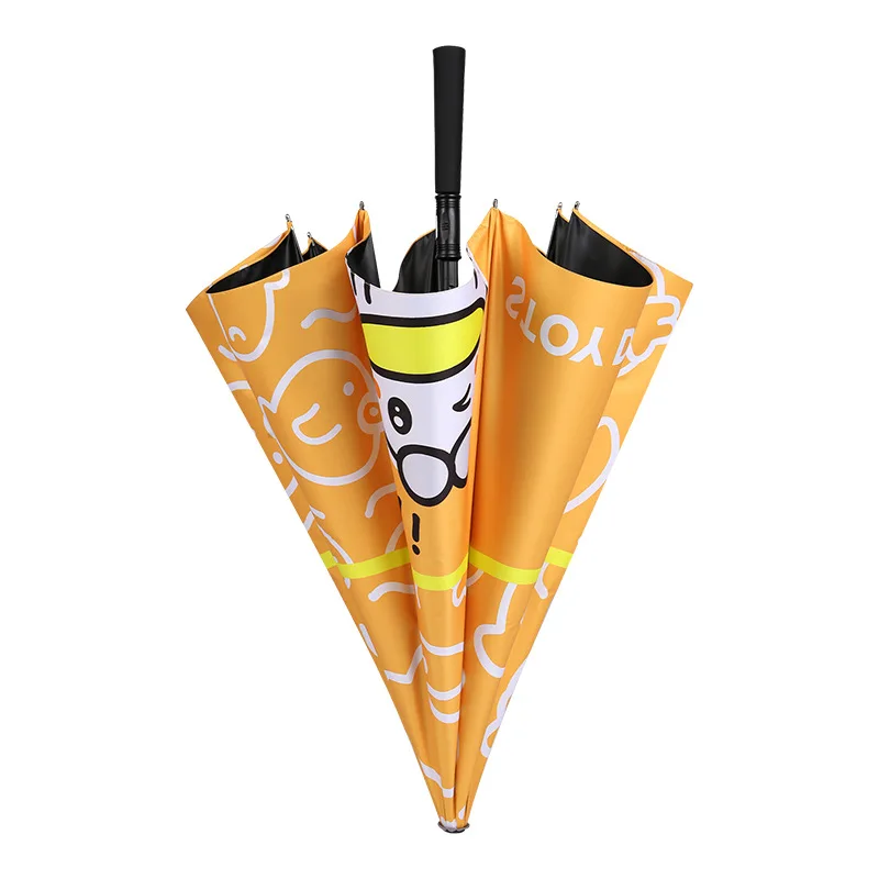 luxury promotional Hat and umbrella for children custom quality automatic straight kids umbrellasfor the rain with logo printing