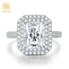 Diamond 18k Ring AAA Gems Big Diamond Jewelry 18K 14K 10K White Gold Hip Pop Moissanite Diamond Ring For Men