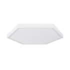 Nickel Light Decorative Black White Nickel Frame Aluminum Smd Dimmable Suspended Honeycomb Hexagon Light Panel Led