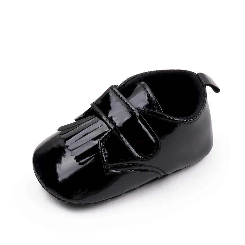 Spring & Summer Soft-soled Baby Walking Shoes with Bright Leather Fringe for Girls factory