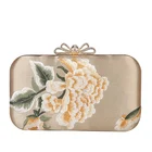 Embroidered Hot Selling New Trend Retro Ladies Embroidered Peony Flower Chain Banquet Bags