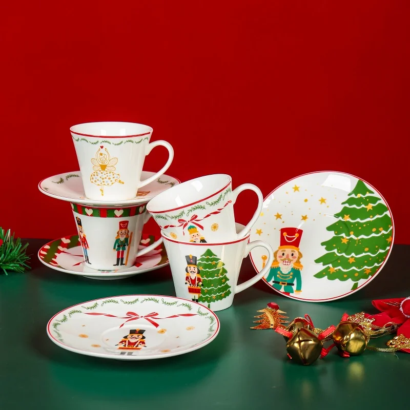 product custom christmas guest charger plates dinner sets reindeer plates dishware xmas dinnerware tableware set-4