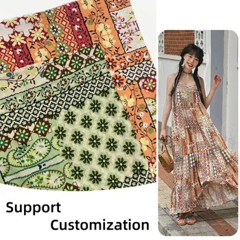 High-Grade Printed Tana Floral Skirt Lawn or Dress Cotton Fabric Liberty Cotton Fabric