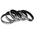 Wristband Silicone Siliconesilicone Hot Sale Print Custom Wristband Rubber Band Silicone Bracelet Wrist Band