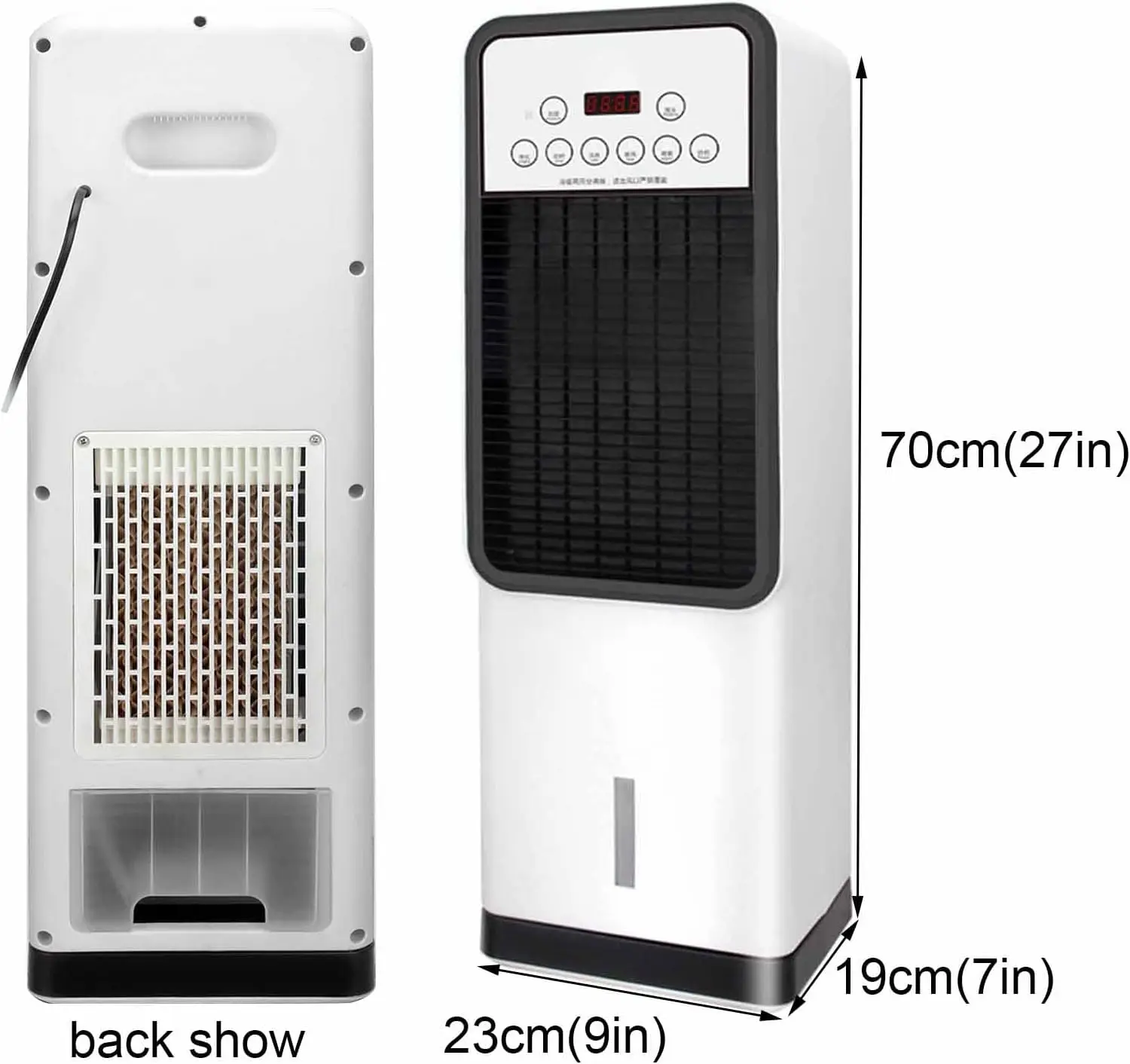Mini Stand Air Conditioner, Portable, Electric, Plastic - detail 10