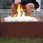 GN-FP-308 Outdoor Gas Firepit Corten Steel Fire Table