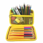 School Portable EVA Hard Shell Zipper Bag School PU Leather EVA Pencil Case