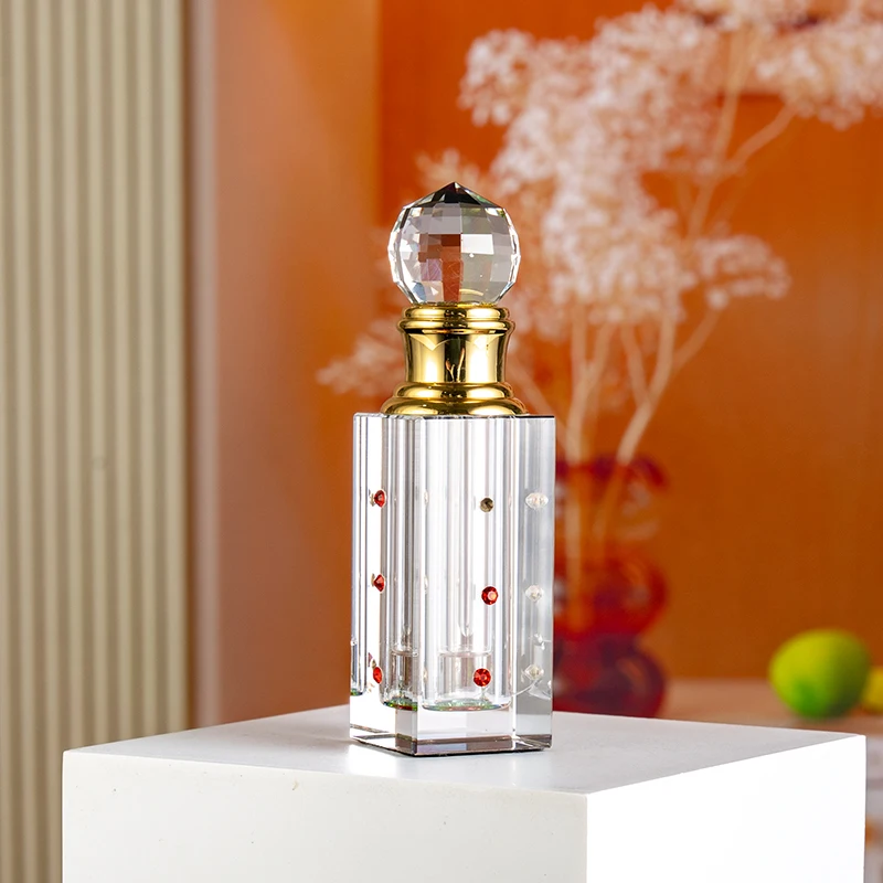 product small bridge cyrstal 2025 new hot square luxury glass empty bottle 3ml 6ml square crystal perfume bottle-6