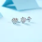 Shape Earrings Earrings Classic Design Elegant Shape Snowflake Style 6 Prong Moissanite Earrings On Sale