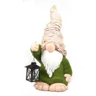 Gnome Light Solar Gnome Garden Solar Power Outdoor Magnesia Gnome Garden Figure Decoration Light Statue Dwarf Solar