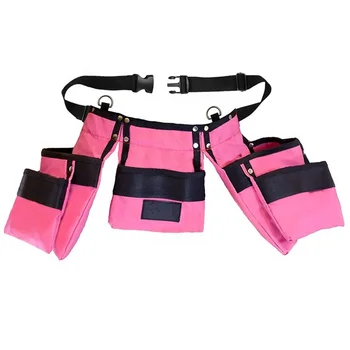 Adjustable Waist Straps Pink Tool Belt For Women Ladies Stylish Belt Pouches