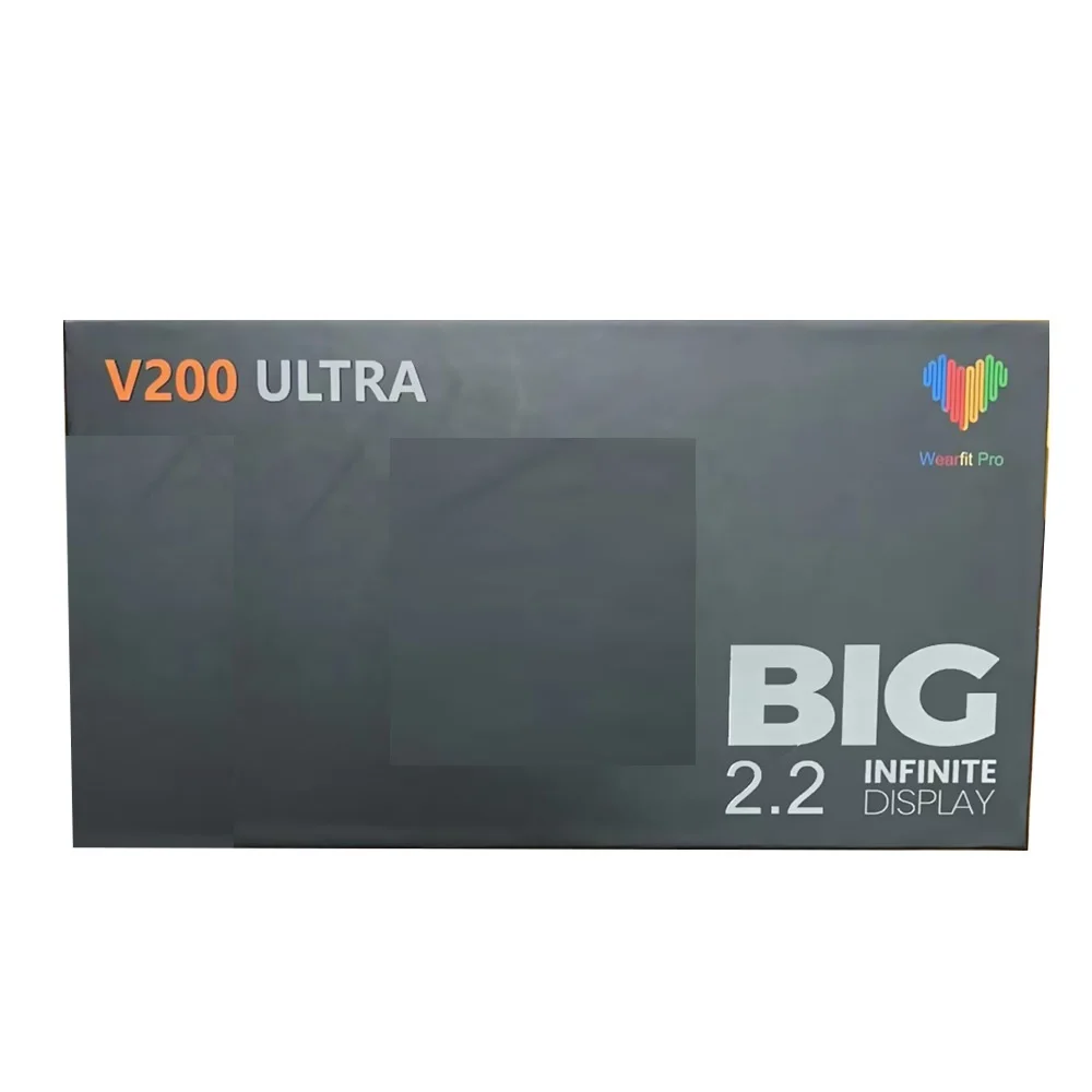 New V200 Smart Watch 2.2inch HD Screen WearFit Pro Smartwatch for Men Women's reloj Wearable Devices