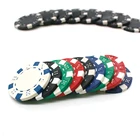 Poker Chips Case Set 500 Piece Poker Chips Playing Cards Aluminum Case Custom ABS Dice Pieces Poker Chips Set
