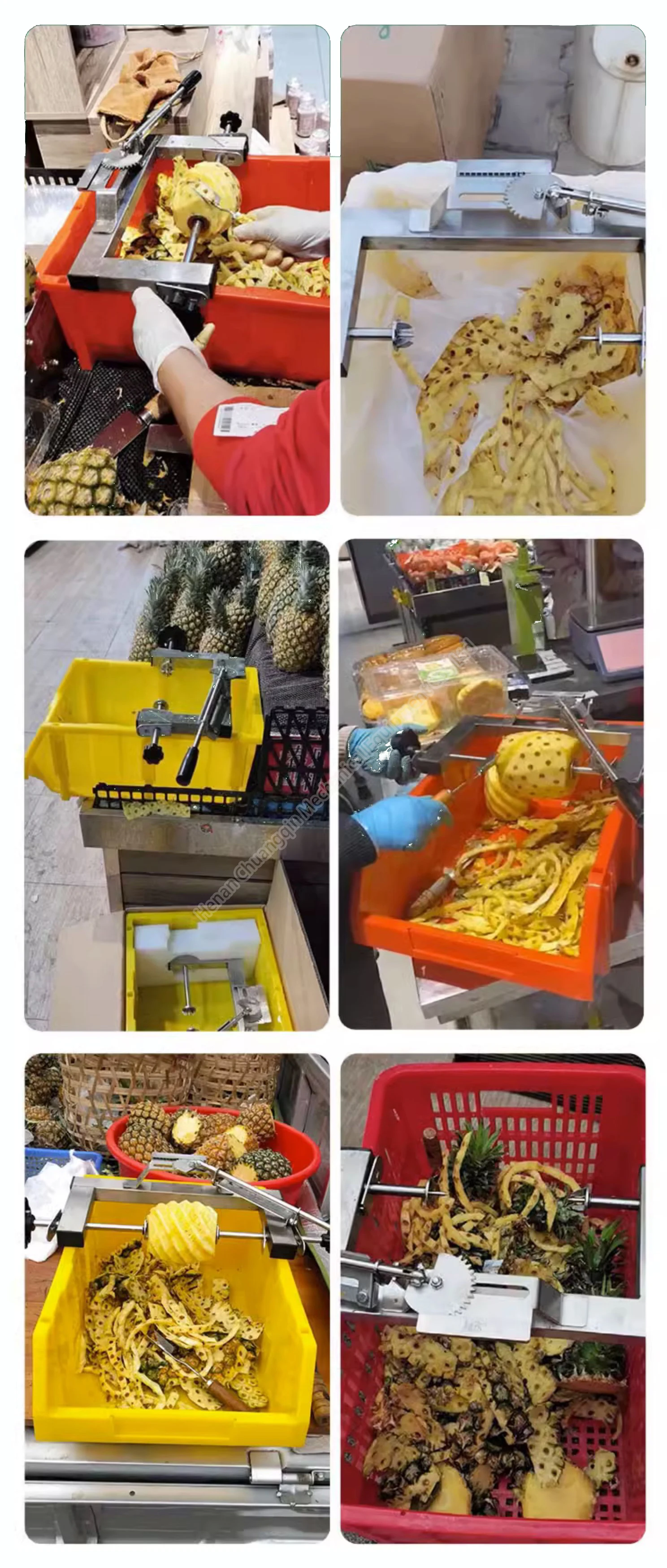 Manual Pineapple Core Peeling And Coring Machine Manual Pineapple